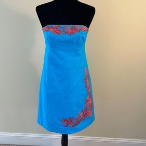Lilly Pulitzer strapless resort dress